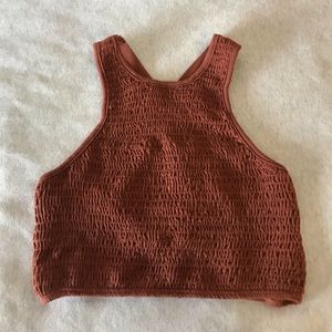 Urban outfitters burnt orange crop top